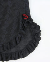 Vintage 1990s Kucha Babydoll Lace Trim Top - M