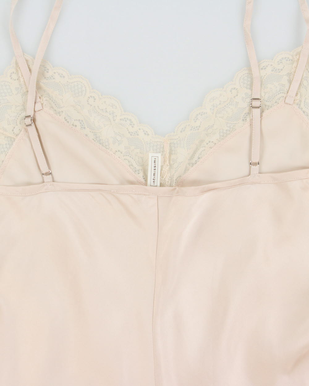Vintage 2000s Intimissimi Lace Trim Satin Cami Top - S