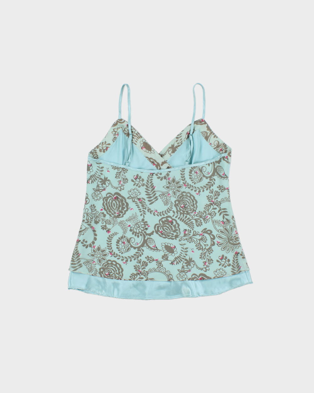 Vintage Y2K 2000s La Vie En Rose Satin Cami Top - S