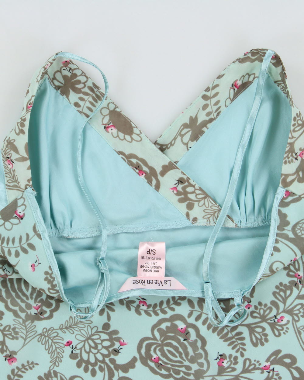 Vintage Y2K 2000s La Vie En Rose Satin Cami Top - S