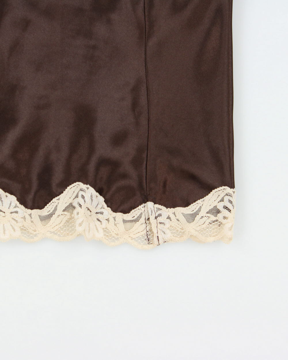 Vintage Y2K 2000s Jump Sport Satin Lace Trim Cami Top - M