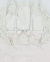 Vintage 1970s Christian Dior Union Made In USA Lace Trim Cami Top - S