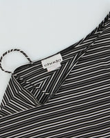 Vintage 1990s Chado One Shoulder Striped Sleeve Cut-out Top - S