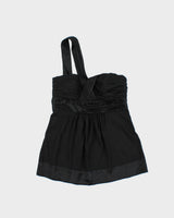 Vintage Y2K 2000 Bebe Silk One Shoulder Top - M
