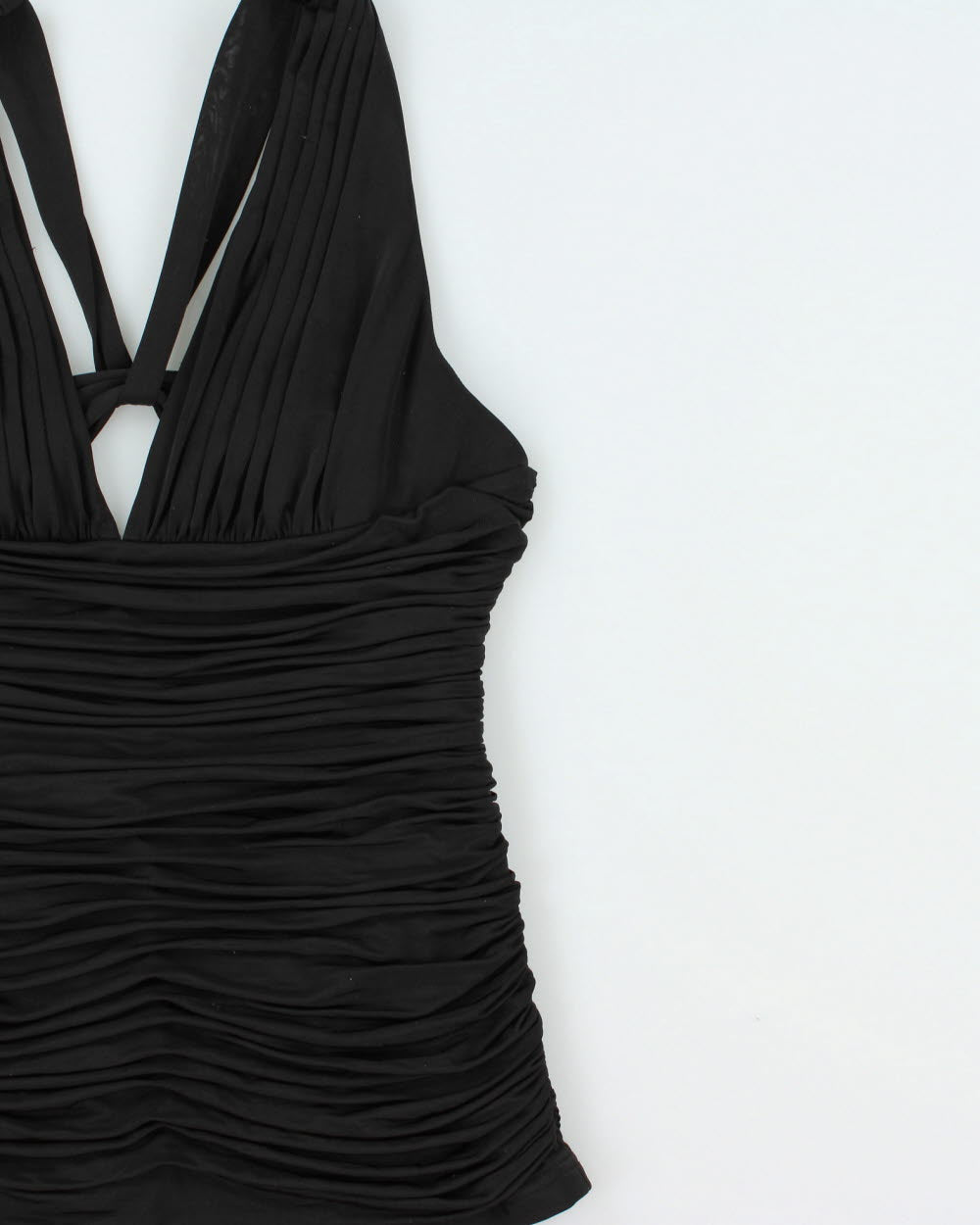 Vintage Y2K 2000 Le Chateau Ruched Backless Top - M