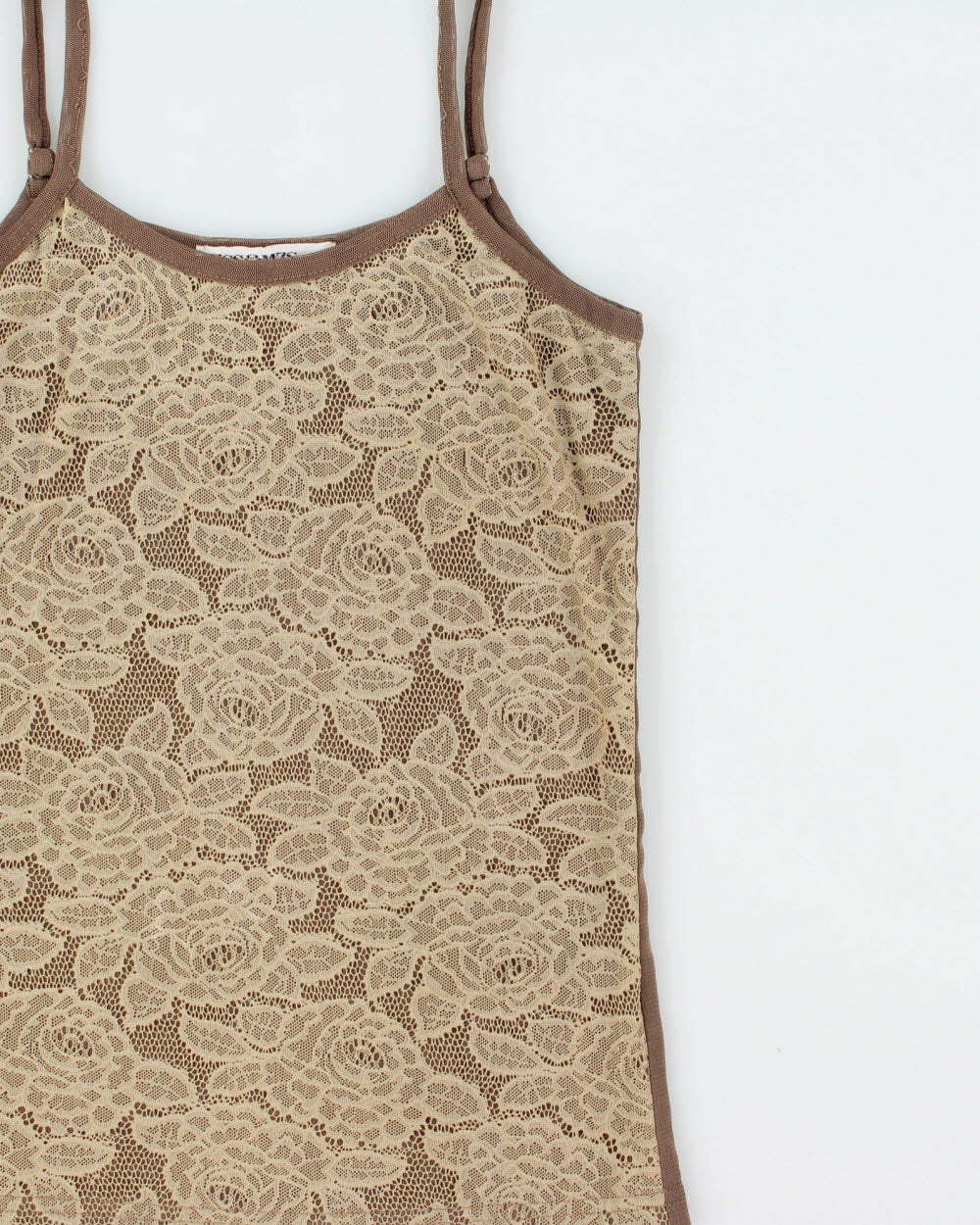 Vintage Y2k 2000s Miss Msz Lace Overlay Cami Top - XS