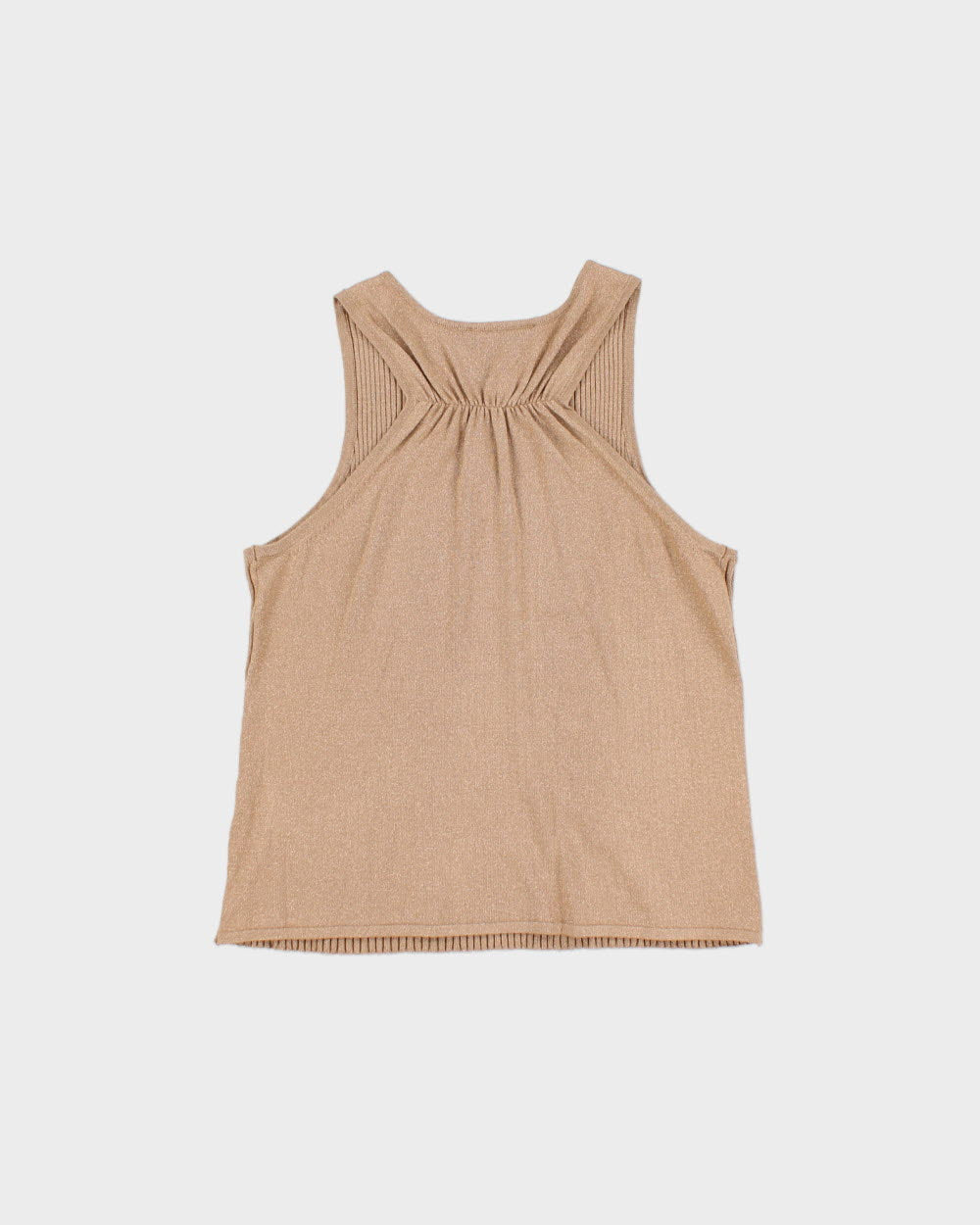 Vintage Y2k 2000s Melanie Lyne Cinched Back Sparkly Knit Top - L