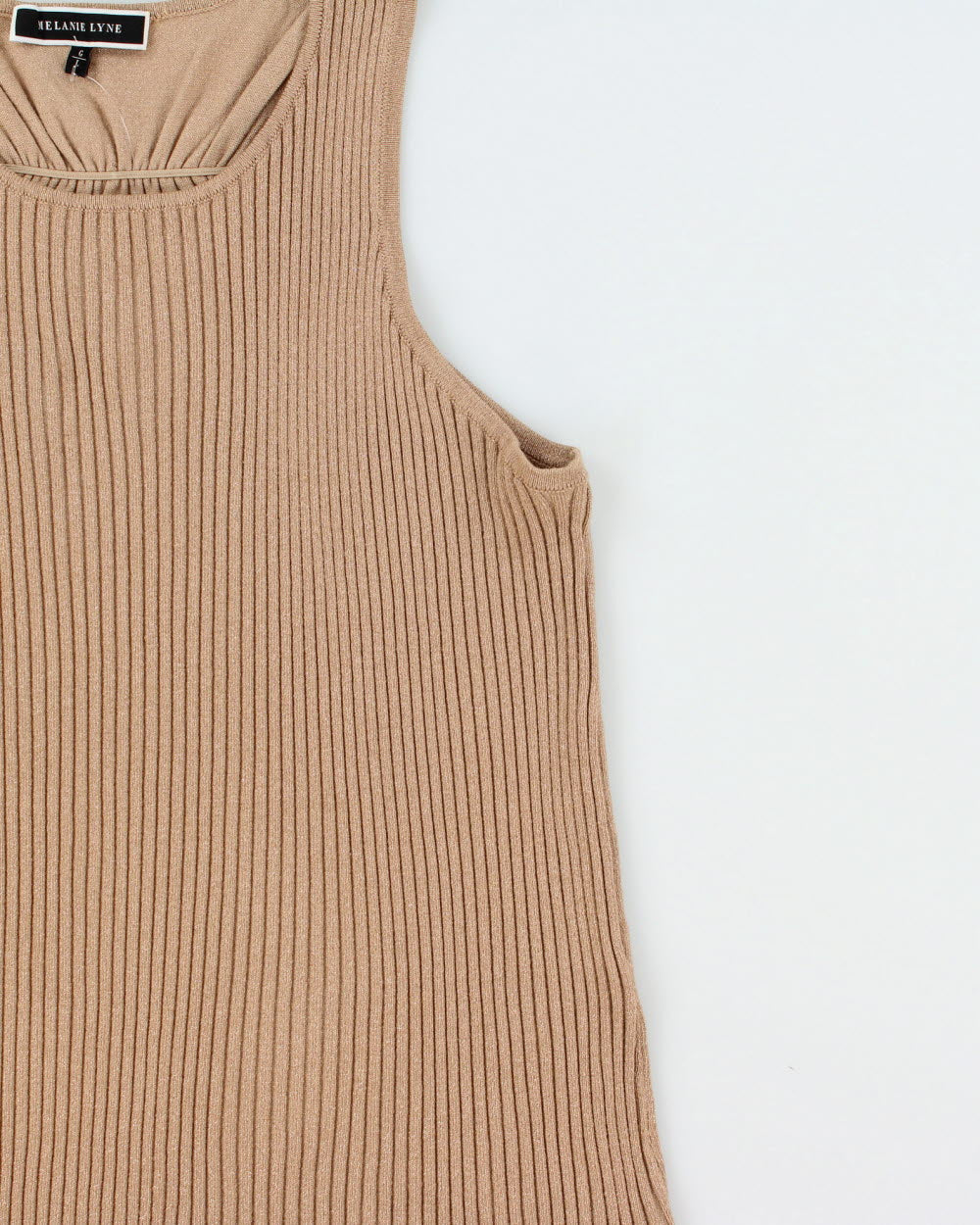 Vintage Y2k 2000s Melanie Lyne Cinched Back Sparkly Knit Top - L