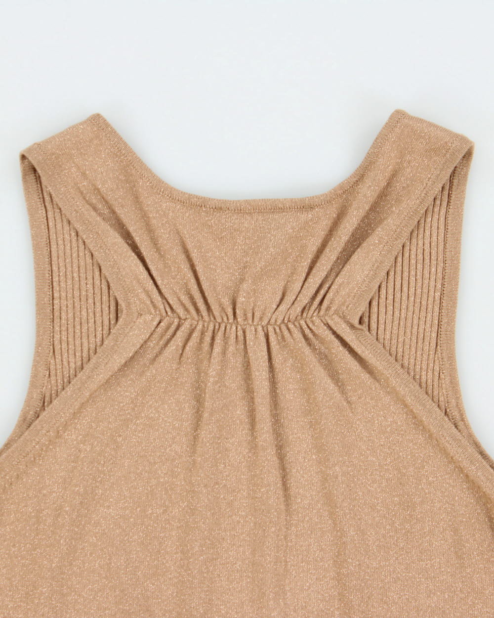 Vintage Y2k 2000s Melanie Lyne Cinched Back Sparkly Knit Top - L