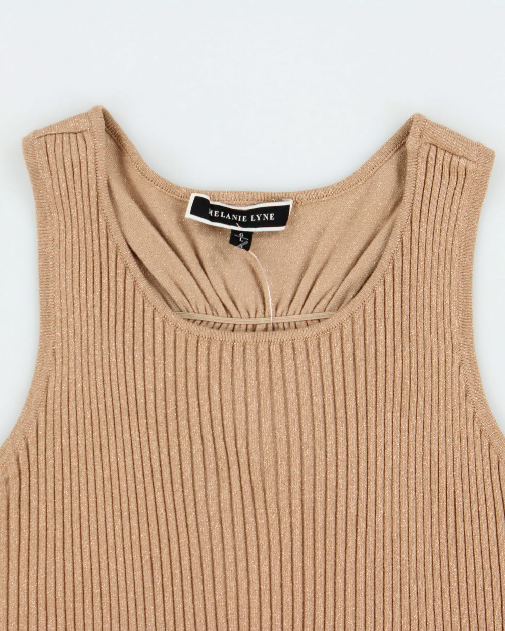 Vintage Y2k 2000s Melanie Lyne Cinched Back Sparkly Knit Top - L