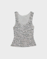 Vintage Y2K 2000s Melanie Lyne Crochet Sequin Top - L