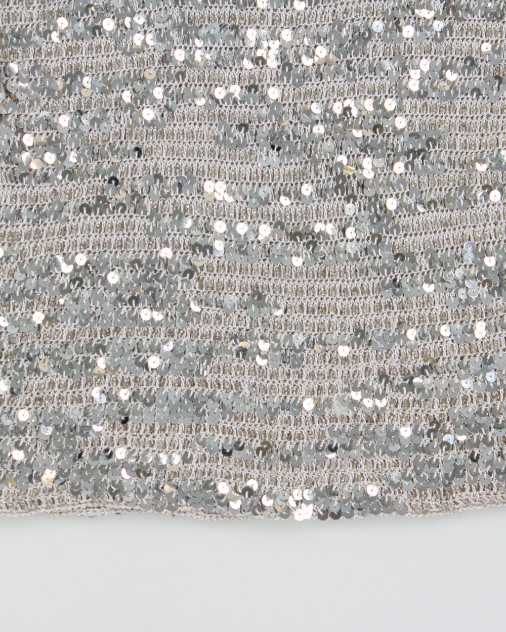 Vintage Y2K 2000s Melanie Lyne Crochet Sequin Top - L