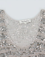 Vintage Y2K 2000s Melanie Lyne Crochet Sequin Top - L