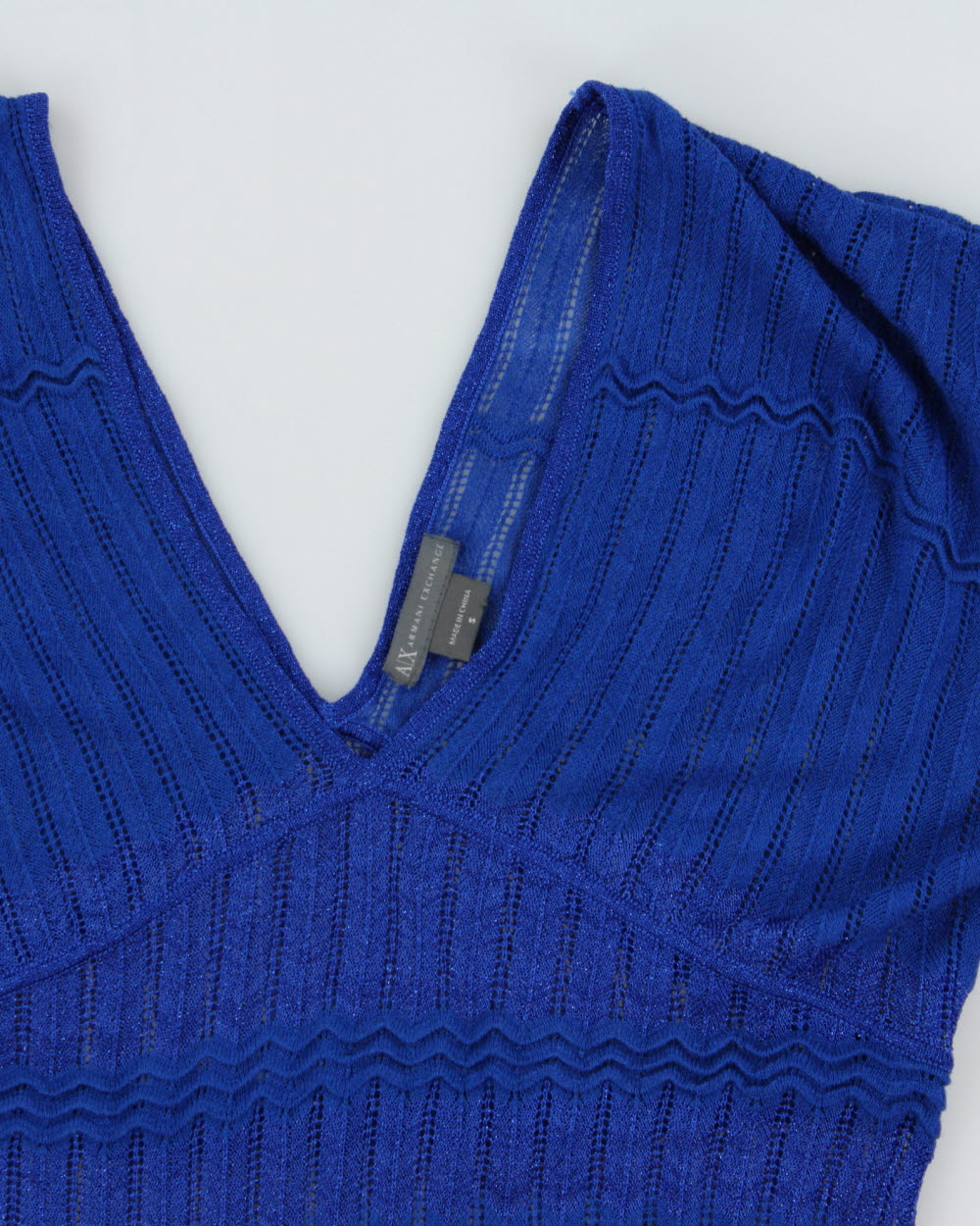 Vintage Y2K 2000s Armani Exchange Fine Knit Silk Blend Top - S