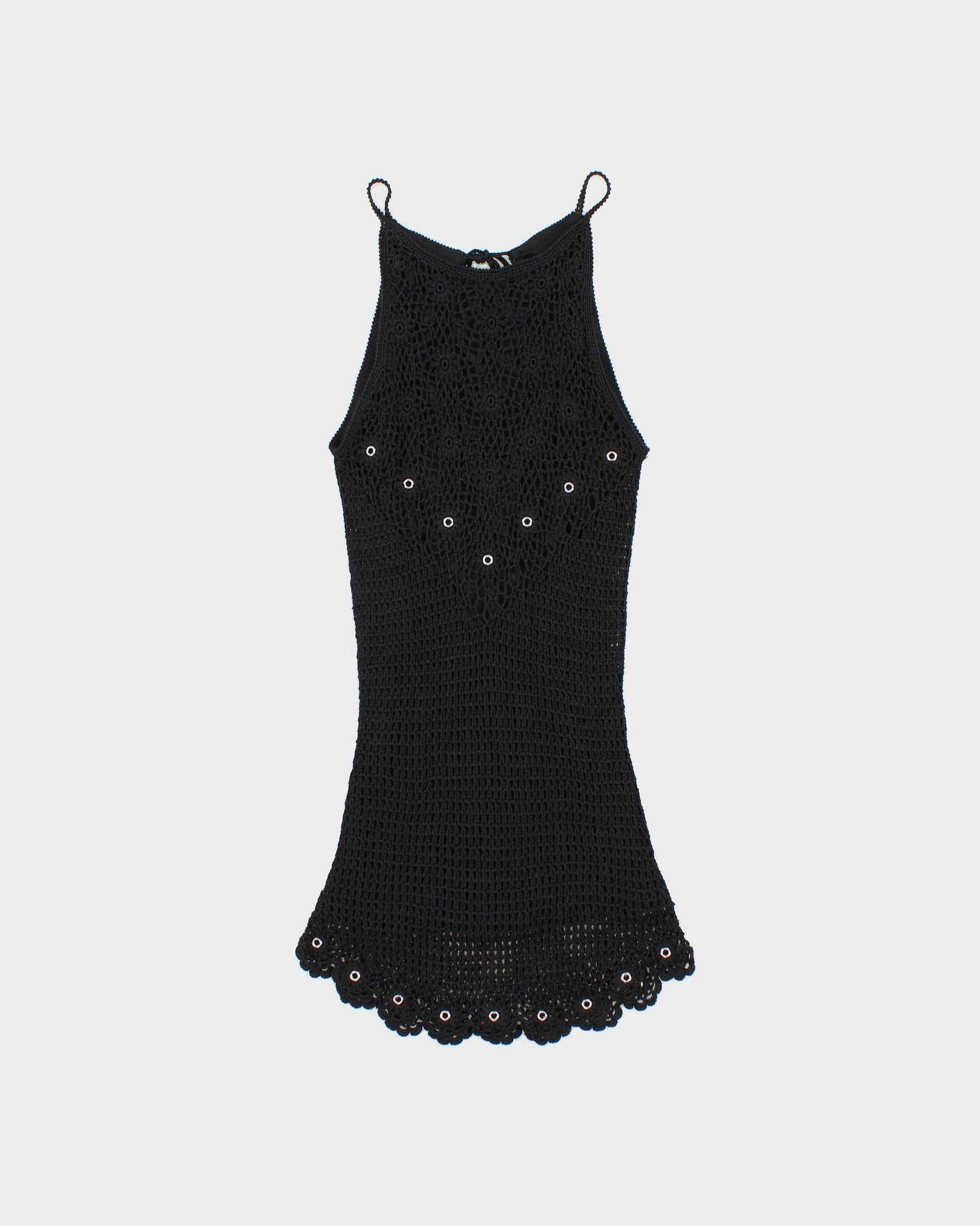 Vintage Y2K 2000s Ofuon Crochet Eyelet Top - XS