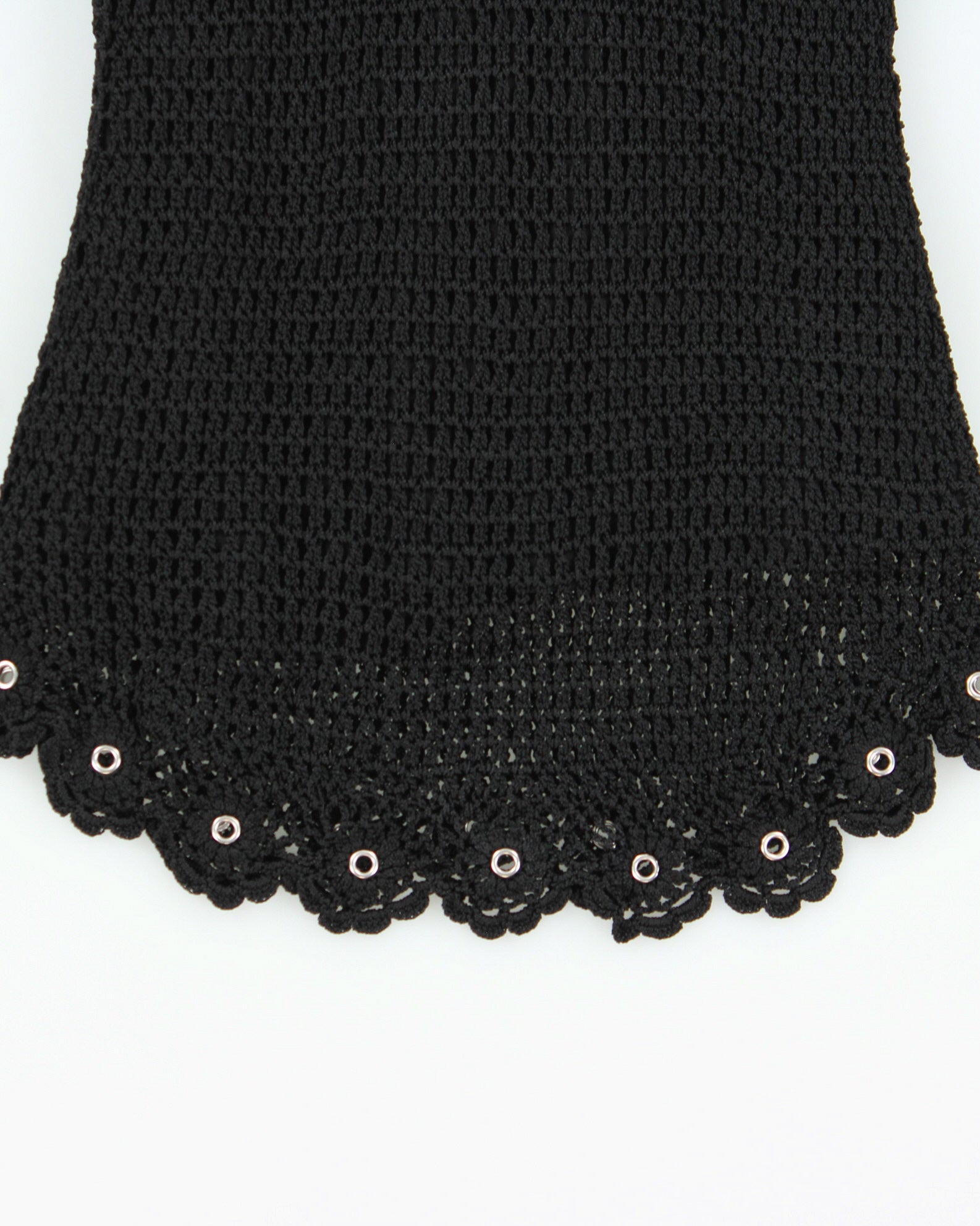 Vintage Y2K 2000s Ofuon Crochet Eyelet Top - XS