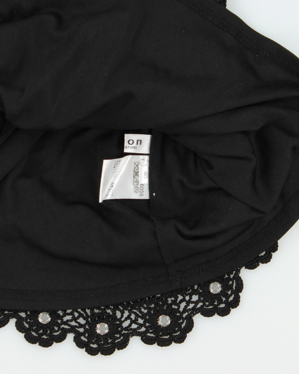 Vintage Y2K 2000s Ofuon Crochet Eyelet Top - XS