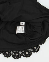Vintage Y2K 2000s Ofuon Crochet Eyelet Top - XS
