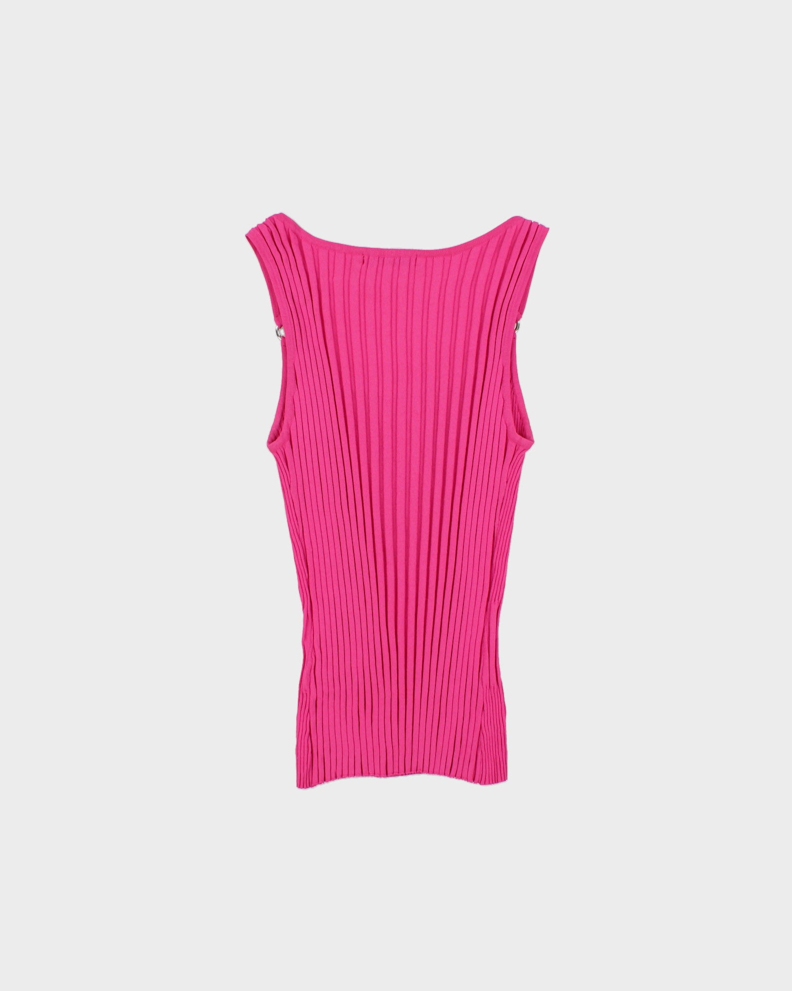 Vintage 1990s Carol Rose O ring Ribbed Knit Cami Top - S