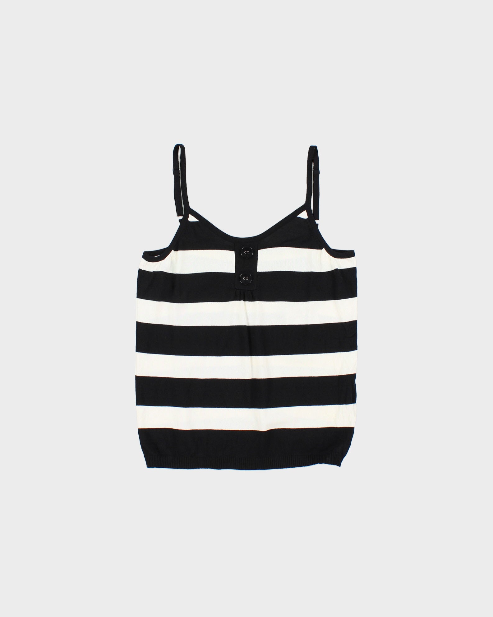 Vintage Y2K 2000s P Salter Knit Striped Cami Top - S