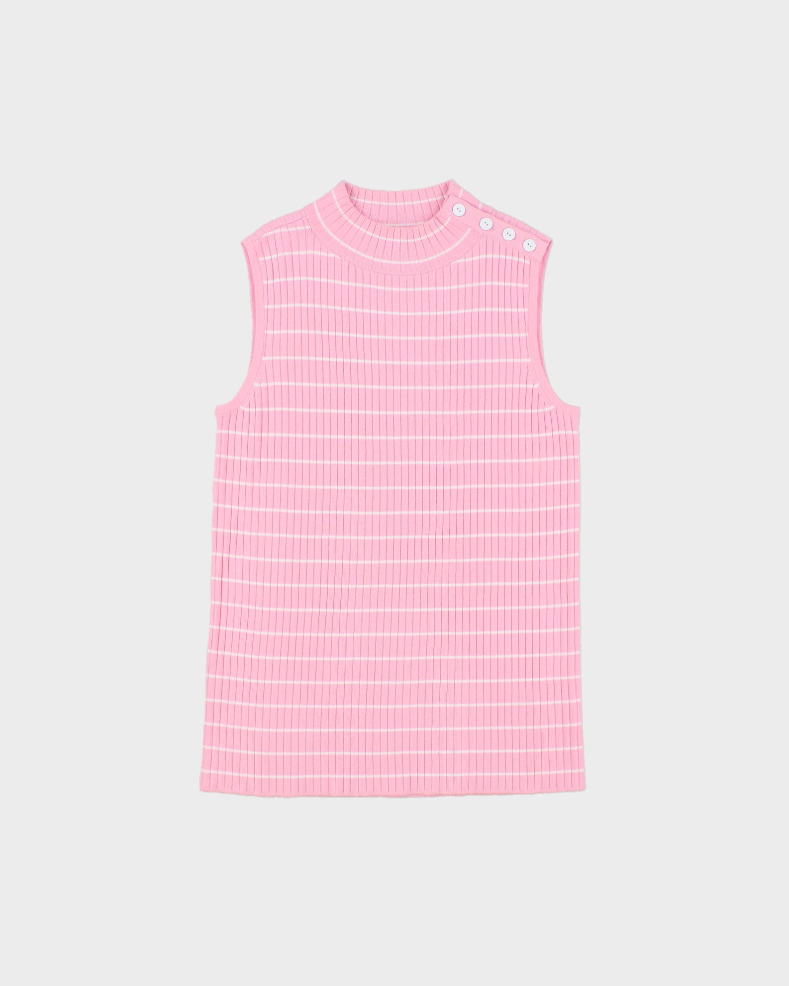 Vintage 2000s Talbots Knit Striped Button Top - XS