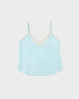 Vintage 1990s Patricia Fieldwalker Semi Sheer Silk Cami Top - L