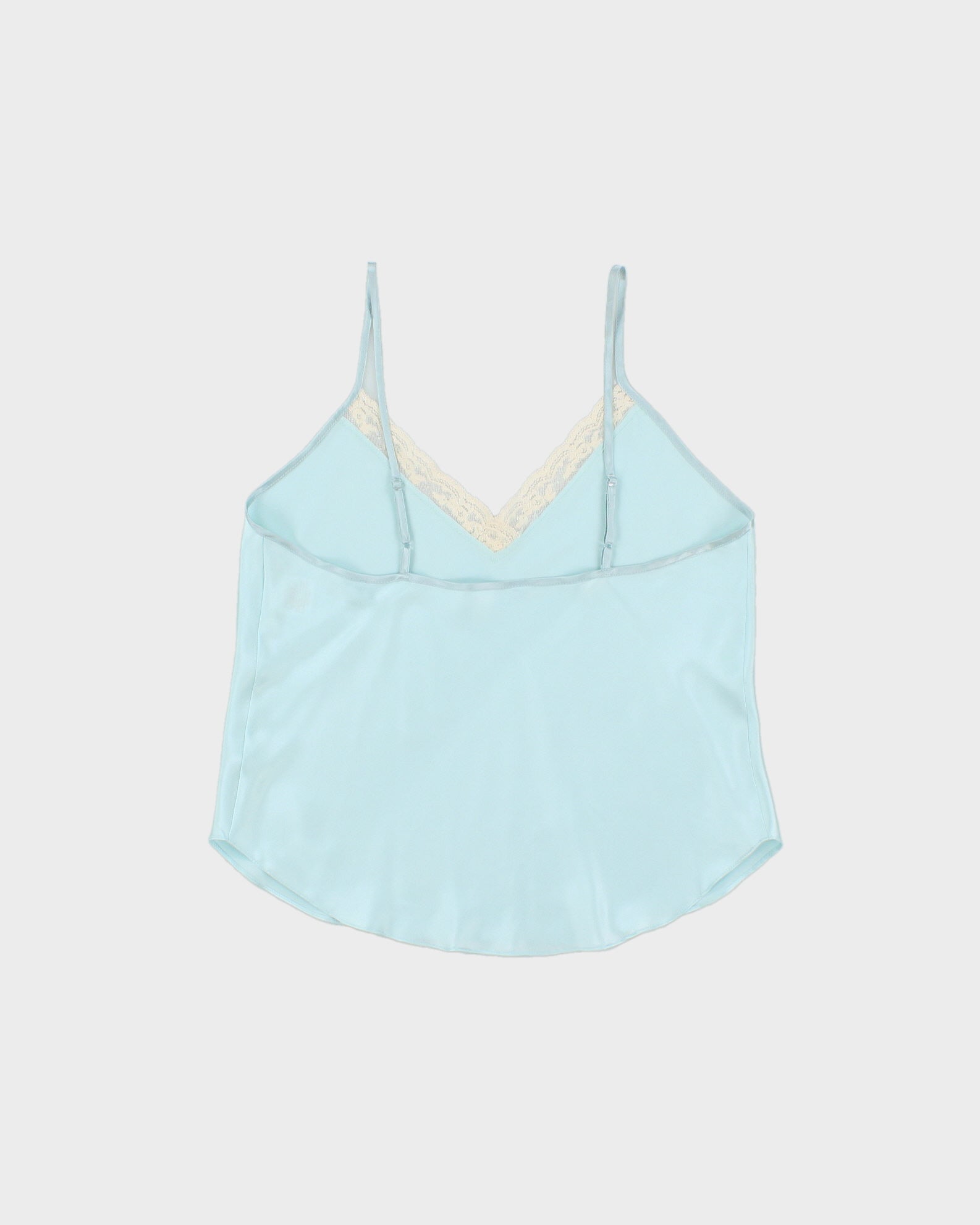 Vintage 1990s Patricia Fieldwalker Semi Sheer Silk Cami Top - L