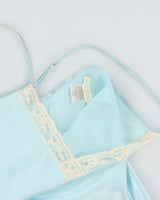 Vintage 1990s Patricia Fieldwalker Semi Sheer Silk Cami Top - L