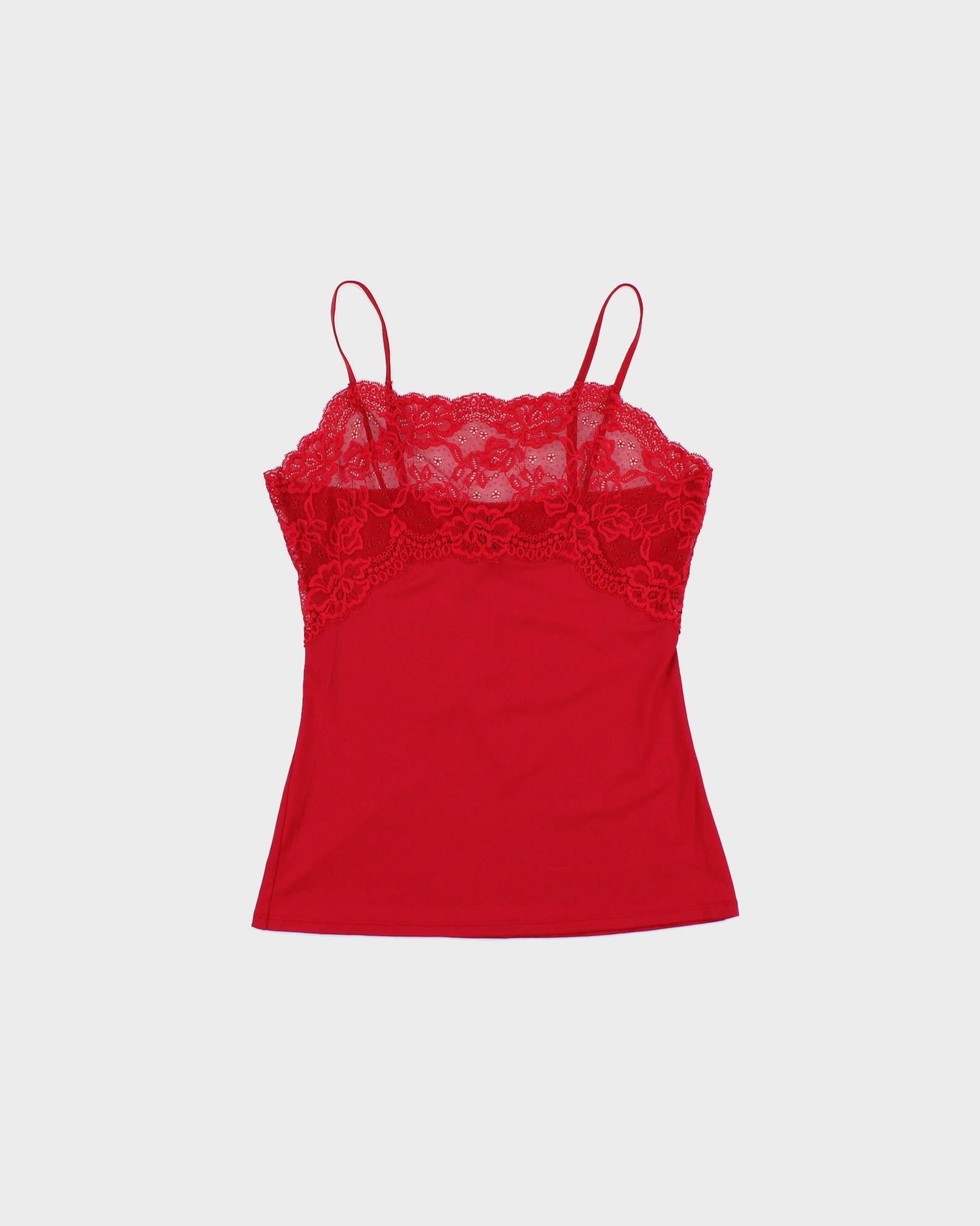 Vintage Y2K 2000s Jones New York Slinky Lace Panel Cami Top - S