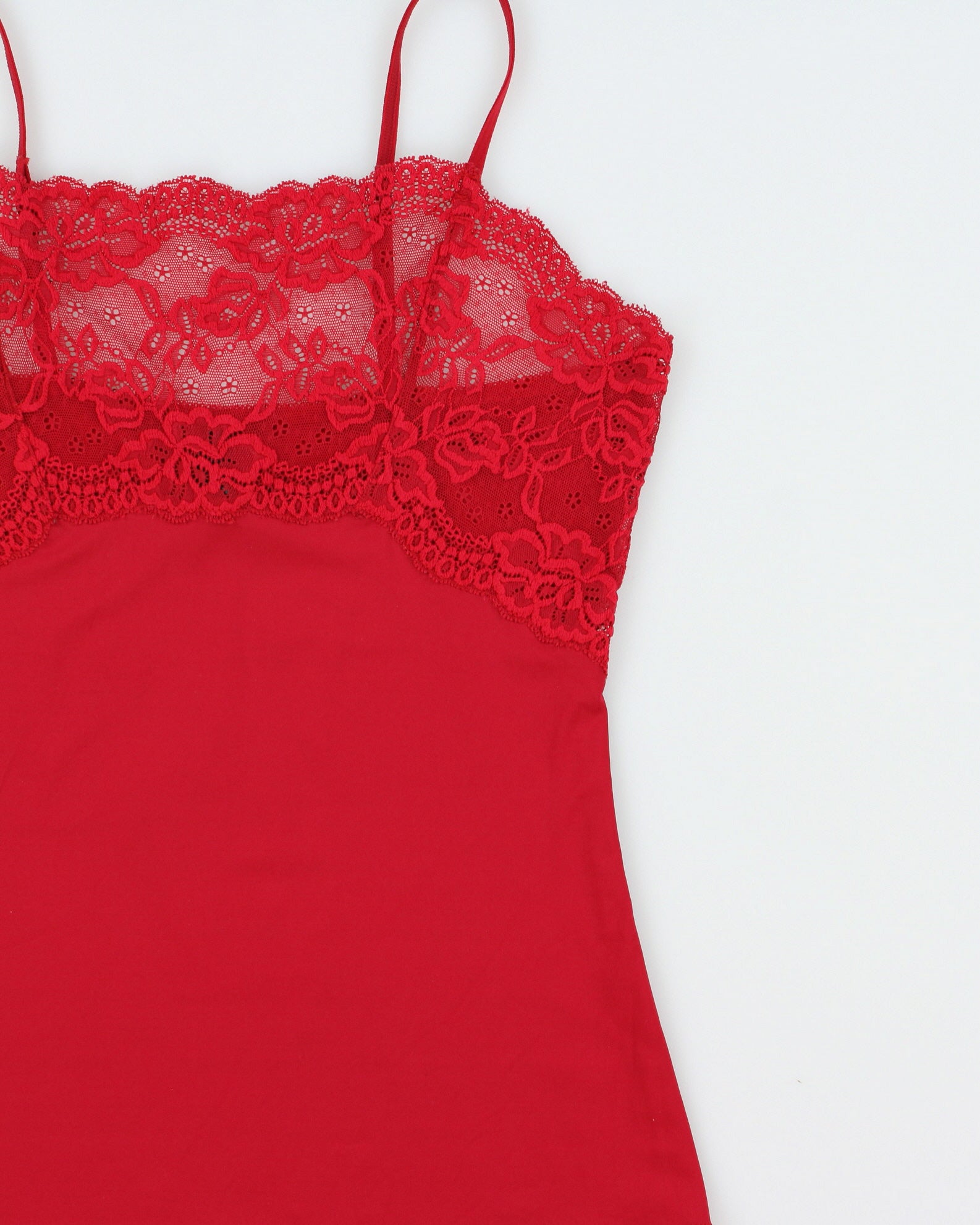 Vintage Y2K 2000s Jones New York Slinky Lace Panel Cami Top - S