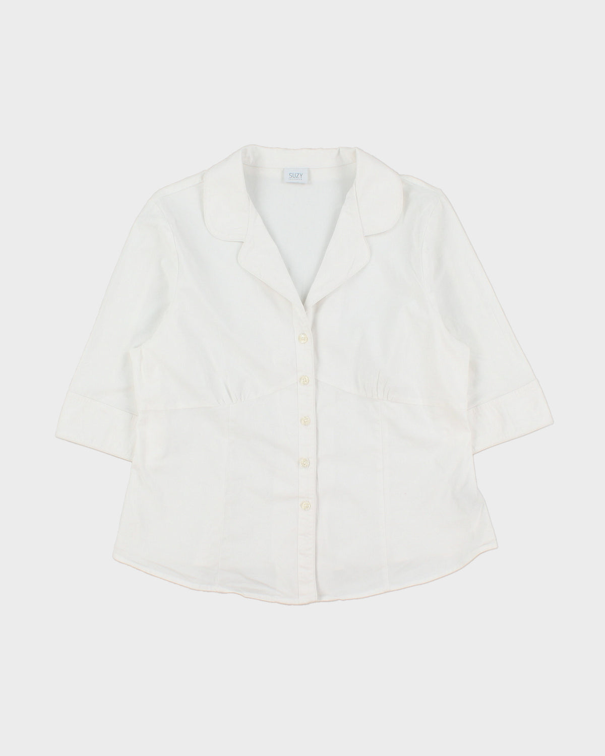 Vintage 2000s Suzy Shier 3/4 Length Sleeve Blouse - XL