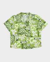 Vintage 1990s Hawaiian Reserve Made In USA Hawaiian Blouse - S