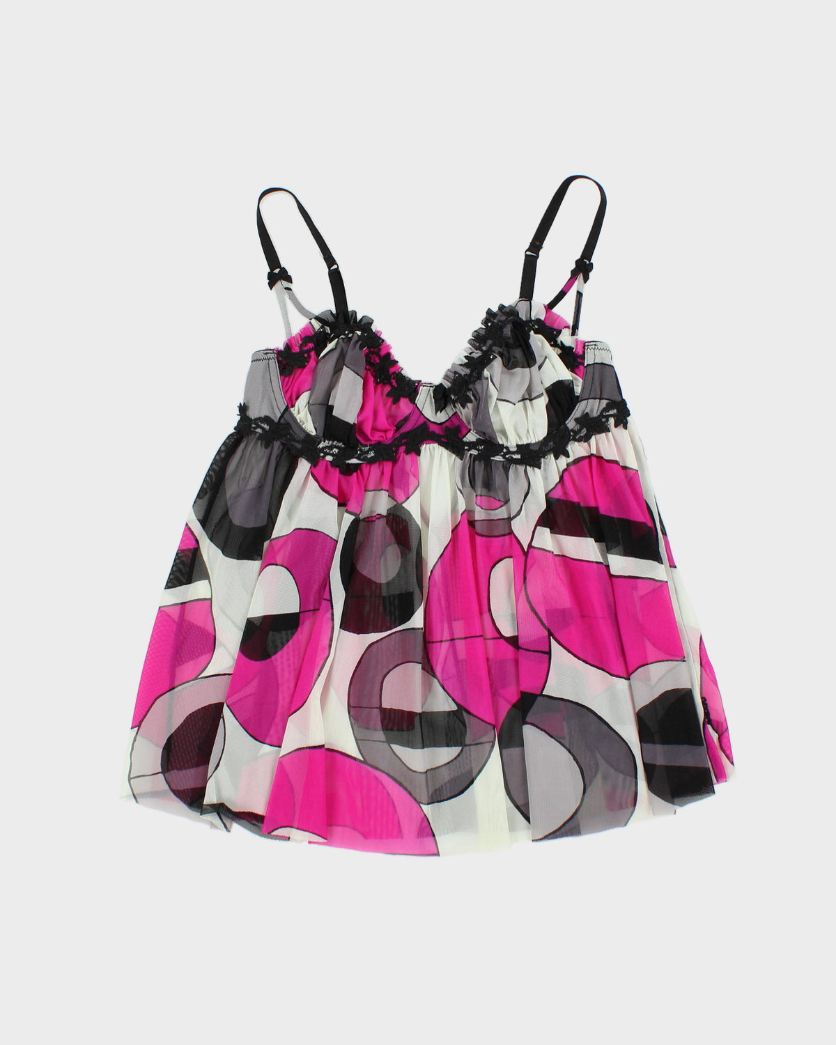 Vintage Y2K 2000s La Senza Floaty Mesh Cami Top - S