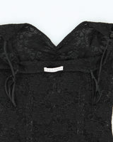 Vintage Y2K 2000s Smart Set Lace Ruched Cami Top - S