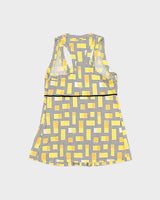 Vintage Y2K 2000s Miss Sixty Polka Dot &amp; Geometric Pattern Pleated Front Detail Top - M