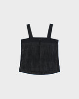 Vintage 1980s Guitare Union Made Sparkly Micro Pleated Top - S