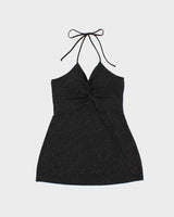 Vintage Y2K 2000s Mariposa Sparkly Swirl Pattern Halter Neck Top - S