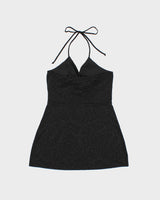 Vintage Y2K 2000s Mariposa Sparkly Swirl Pattern Halter Neck Top - S