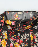 Vintage Y2K 2000s Brody Floral Satin Halter Neck Asymmetric Hem Top - M