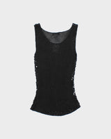Deadstock Vintage Beechers Brook For Fairweather Crochet Sequin Top - M