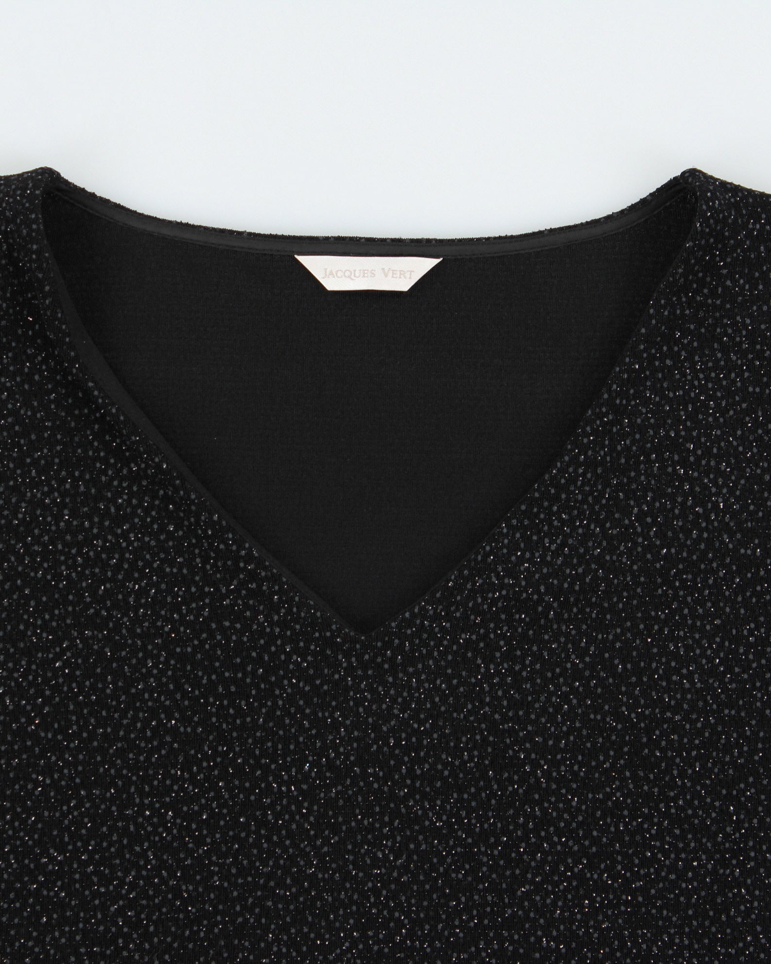 Vintage Y2K 2000s Jaques Vert Sparkly Batwing Cut-out Sleeve Top - S
