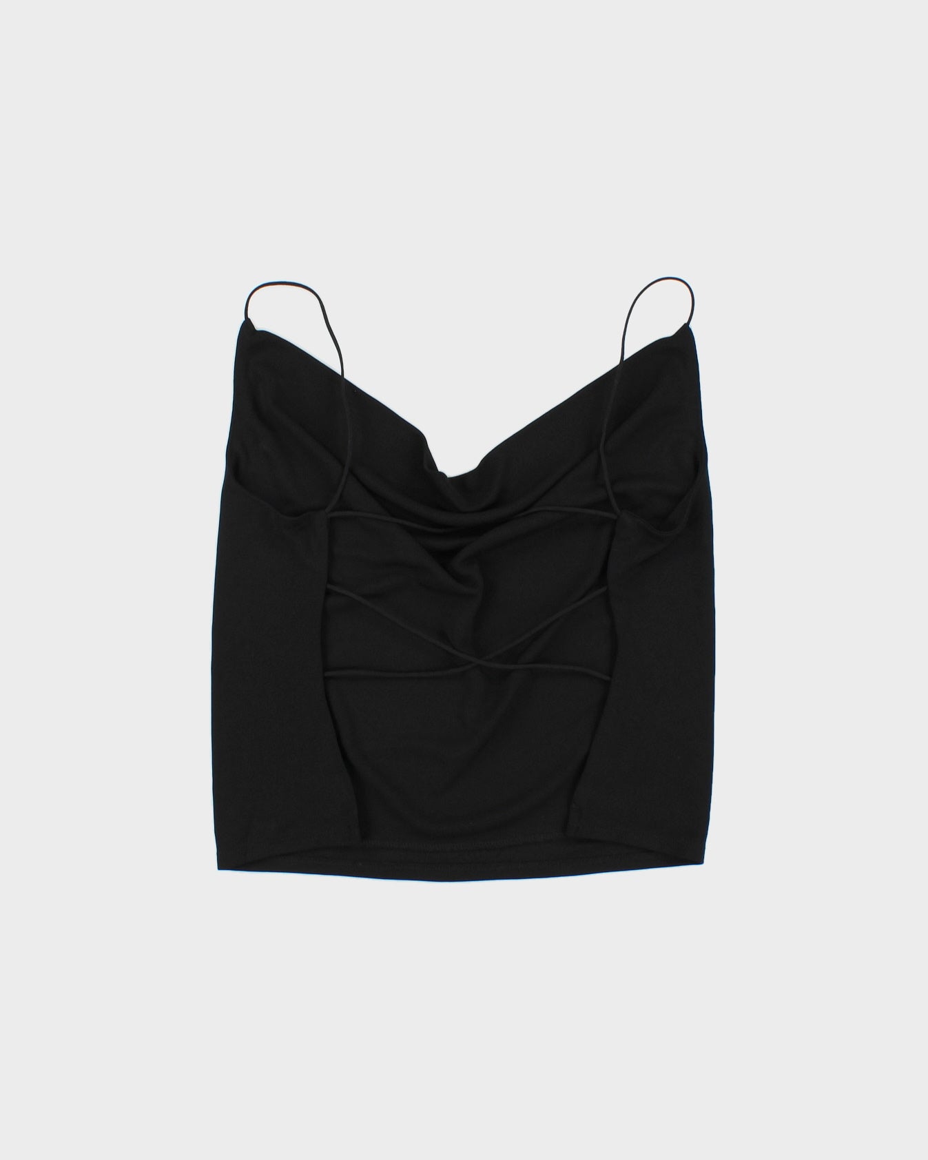 Vintage Y2K 2000s Moda International Cowl Neck Backless Top - M