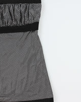 Vintage Y2K 2000s In 2 U Satin Polka Dot Strapless Top - S