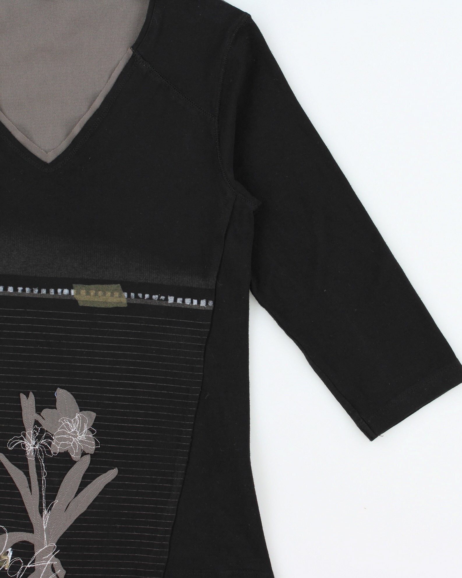 Vintage Y2K 00s Solola Black 3/4 Top - S