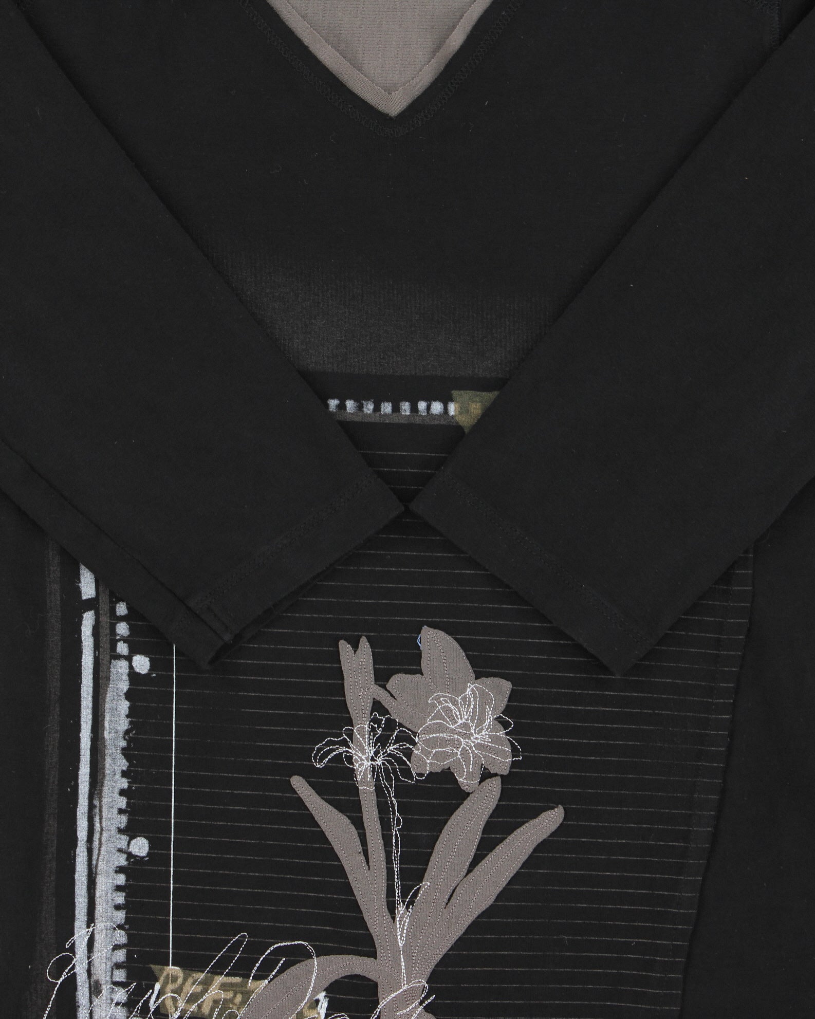 Vintage Y2K 00s Solola Black 3/4 Top - S