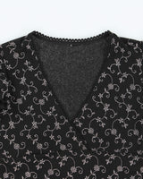 Vintage Y2K 00s Black Floral Tie-Up Camisole - M
