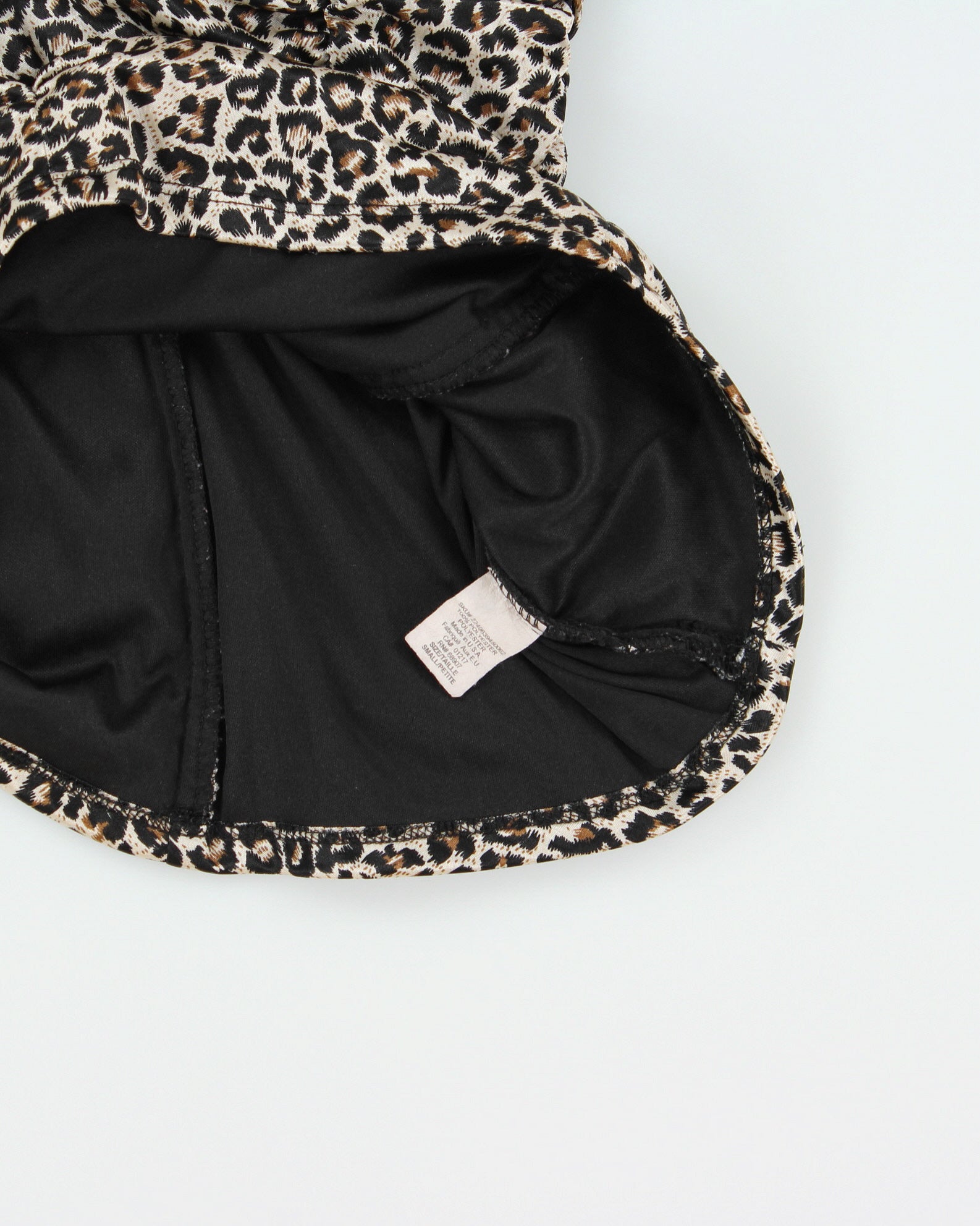 Vintage Y2K 00s Le Chateau Cheetah Print Ruched Top - S