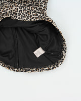 Vintage Y2K 00s Le Chateau Cheetah Print Ruched Top - S