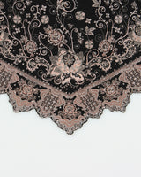 Vintage Y2K/90s Demore Black and Pink Floral Halter Neck - XS