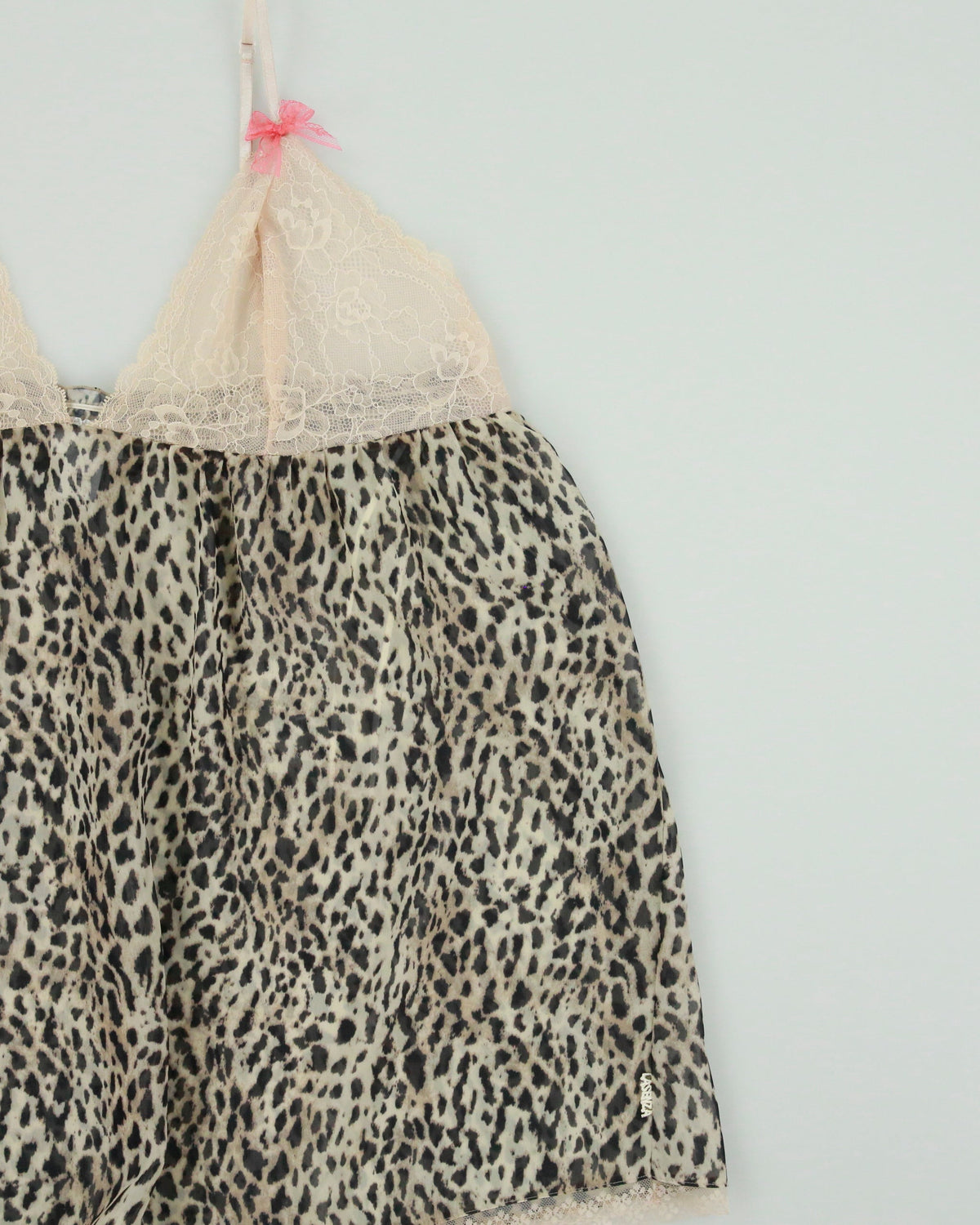 Vintage Y2K 2000s La Senza Leopard Print Mesh Cami Top - XL